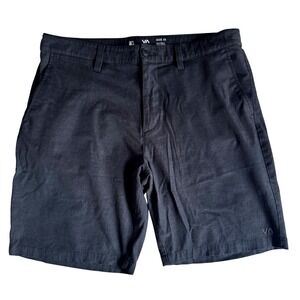 RVCA Men's 33 Dual Purpose Trunk Hybrid Walk Shorts Black READ